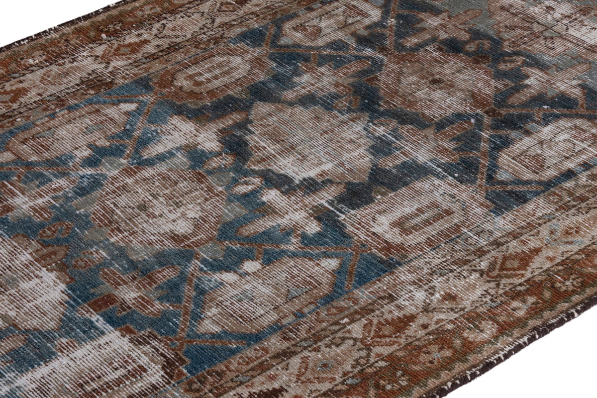 3414, Persian Borujerd Runner Rug