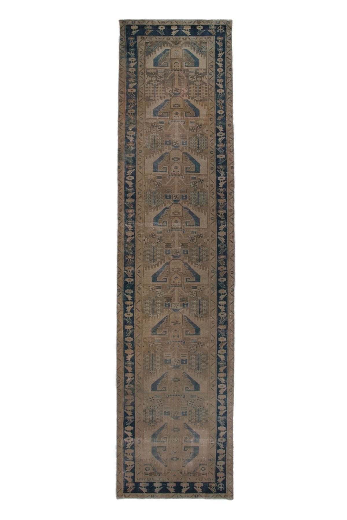 3416, Persian Nahavand Runner Rug