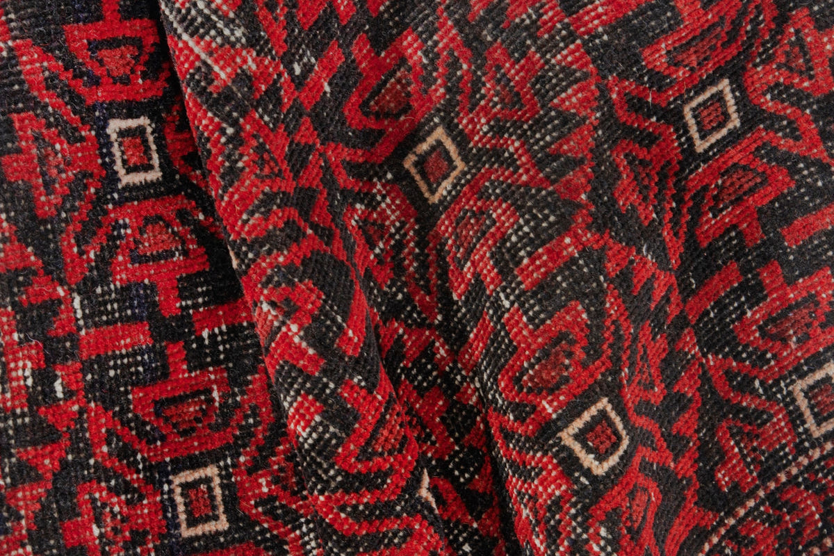 3609, Persian Baluch Mini Rug