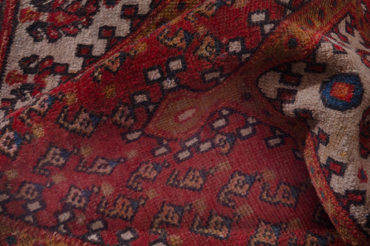 3641, Persian Botteh Mini Rug