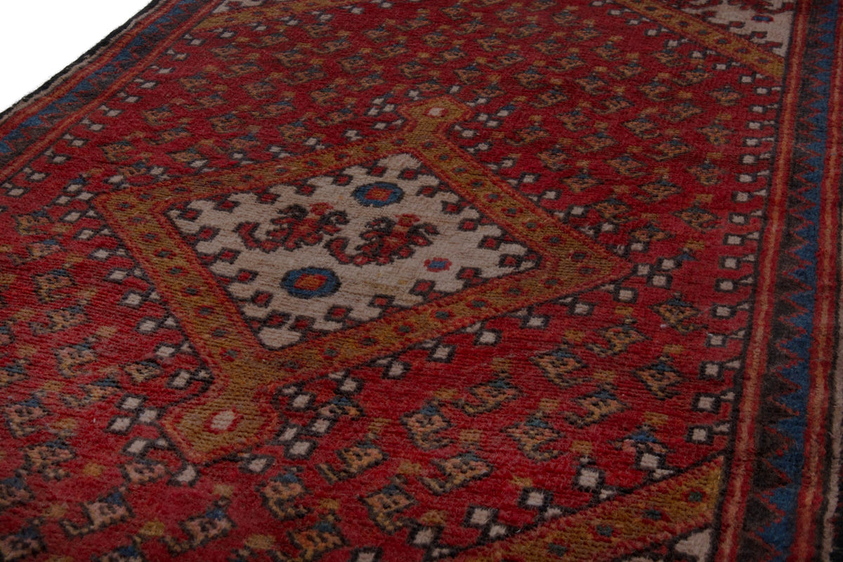 3641, Persian Botteh Mini Rug