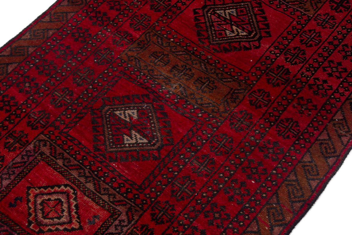 3662, Persian Baluch Mini Rug