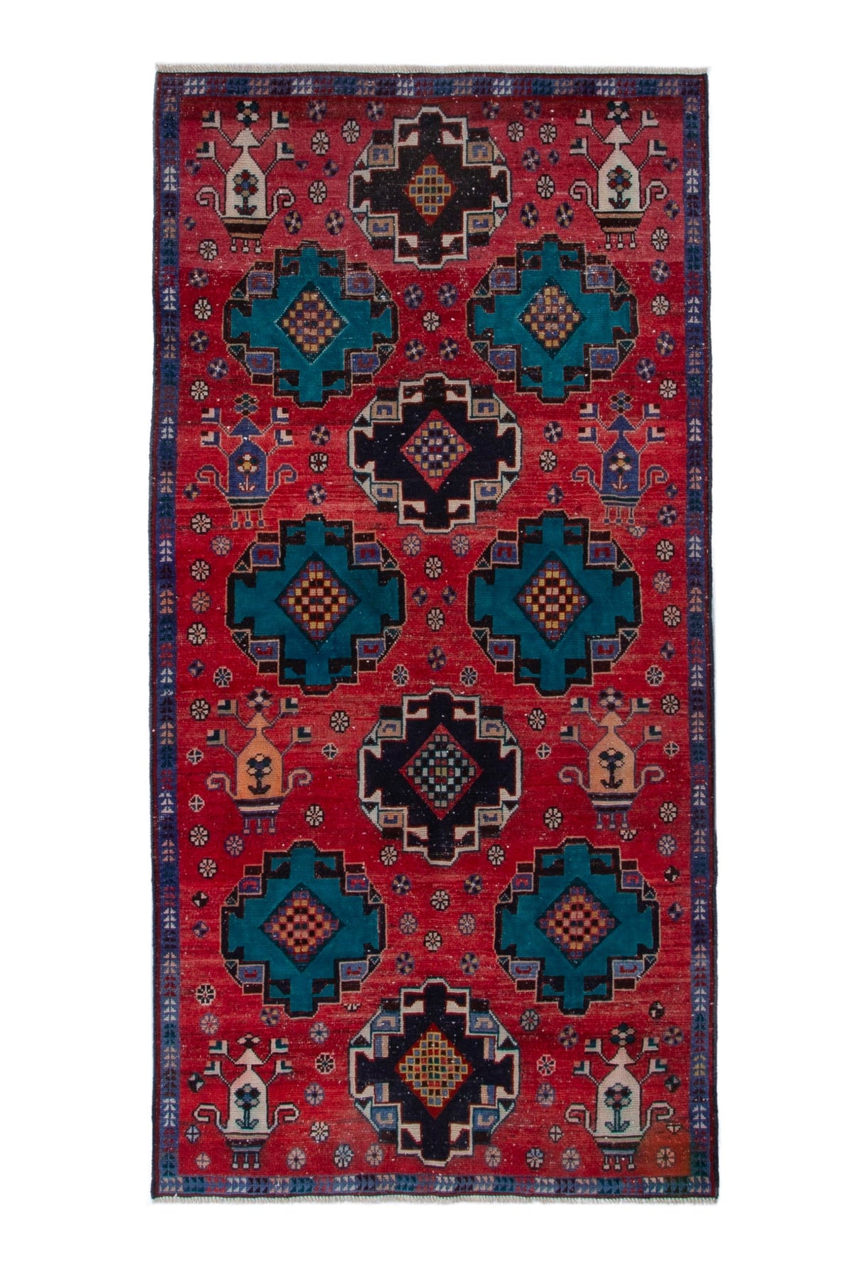 3674, Persian Shiraz Runner Rug