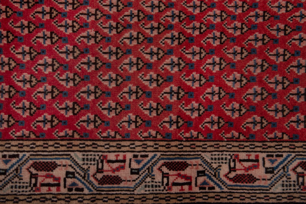3755, Persian Botteh Mini Rug
