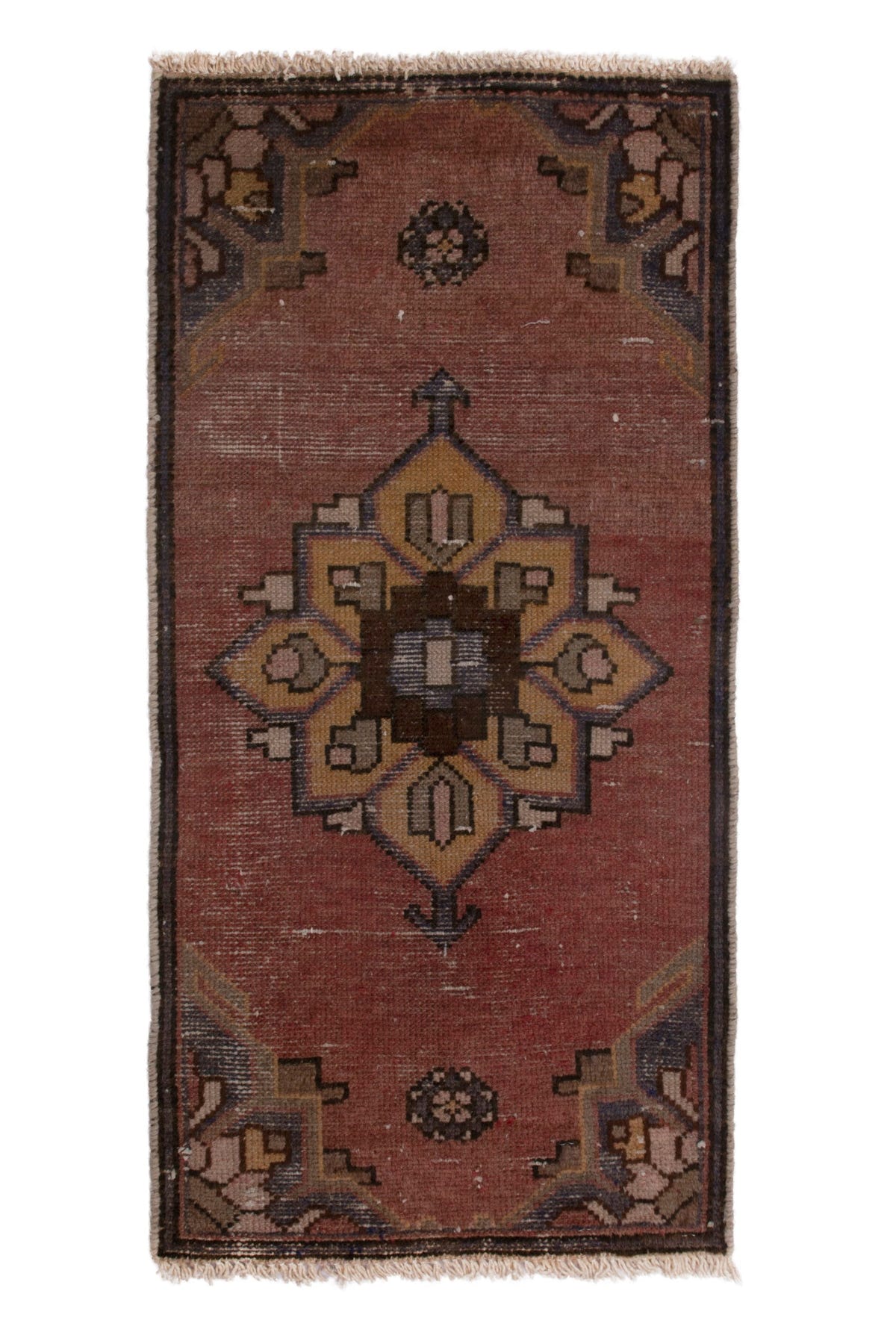 3768, Persian Hamadan Mini Rug
