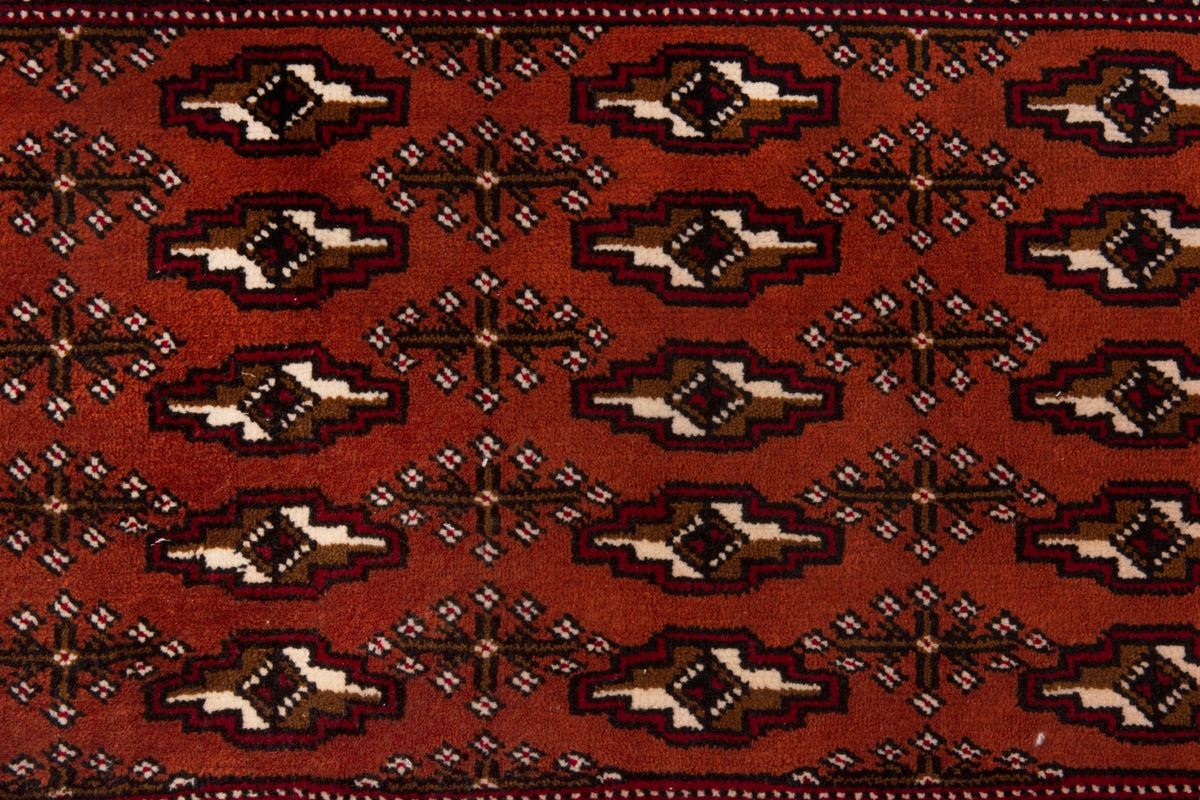 3781, Persian Torkaman Mini Rug