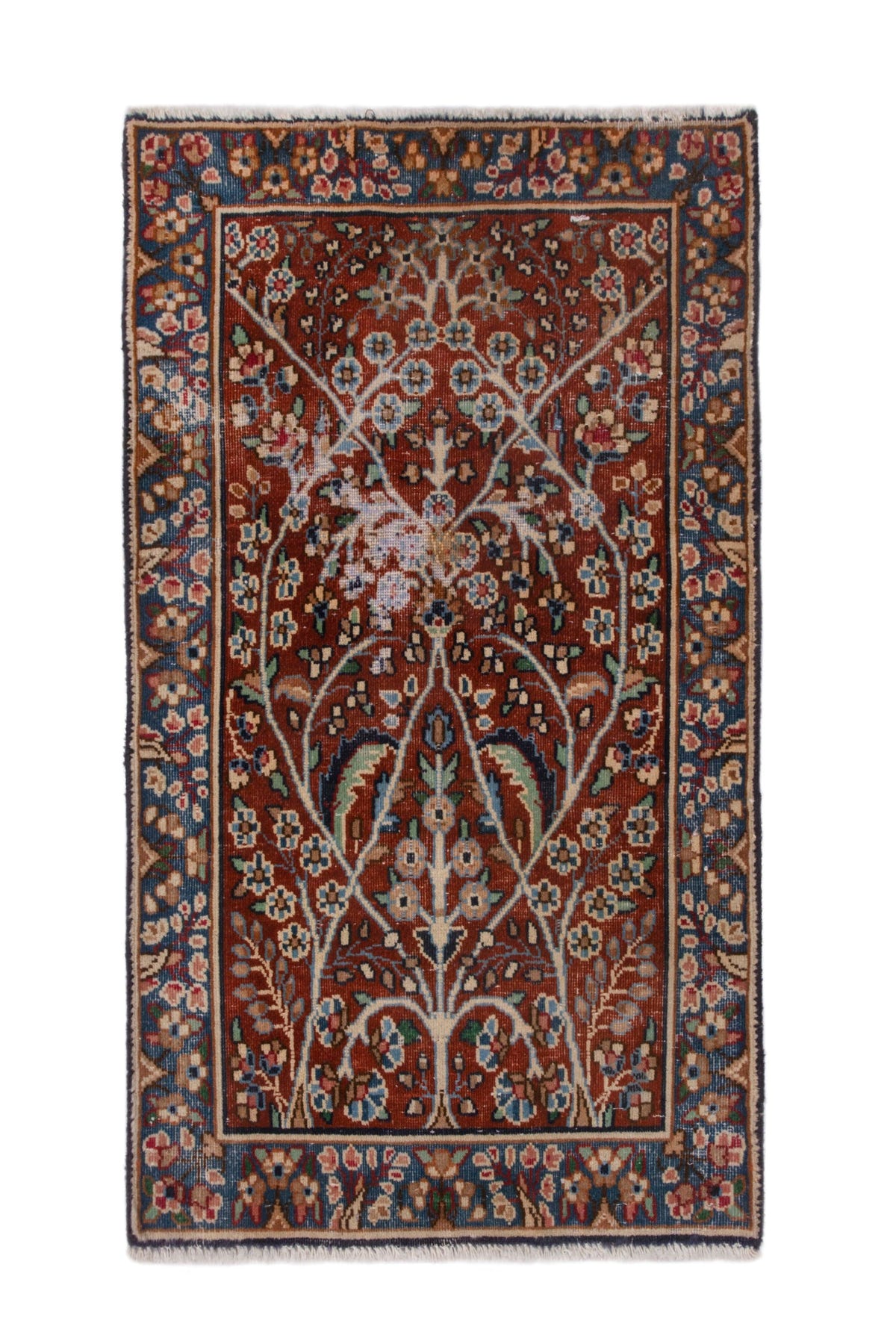 3797, Persian Kerman Mini Rug