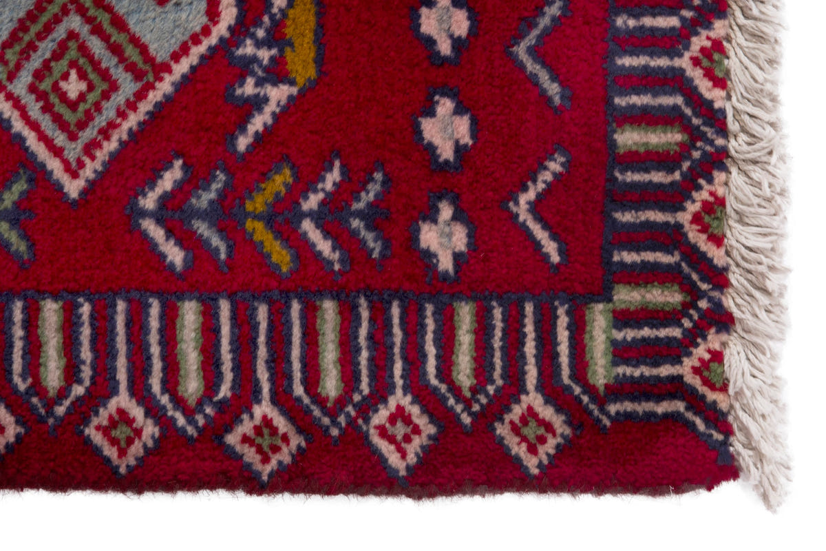 3802, Persian Torkaman Mini Rug