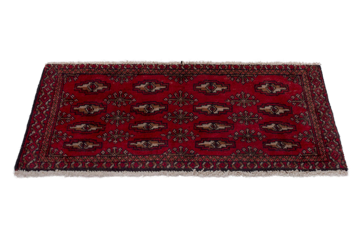 3811, Persian Torkaman Mini Rug