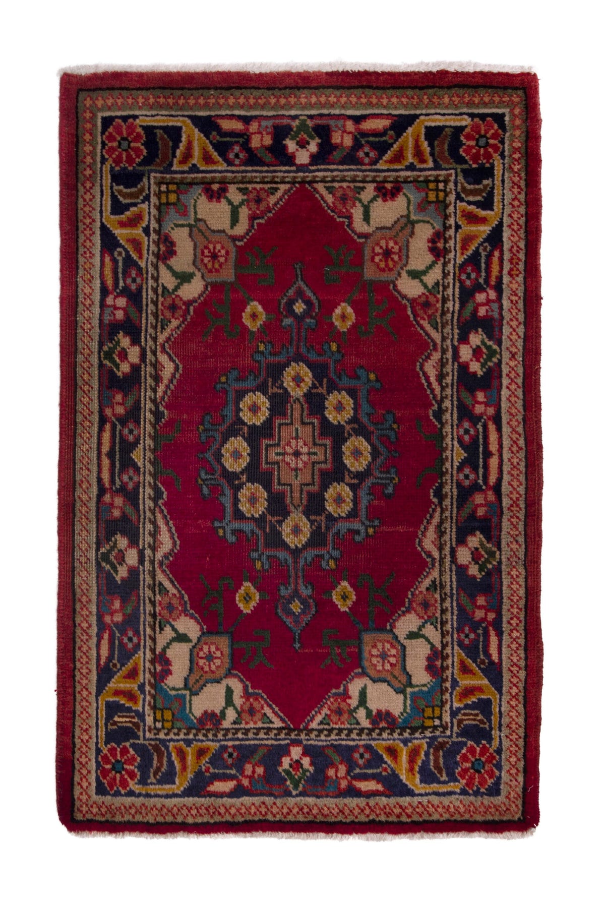 3812, Persian Tabriz Mini Rug