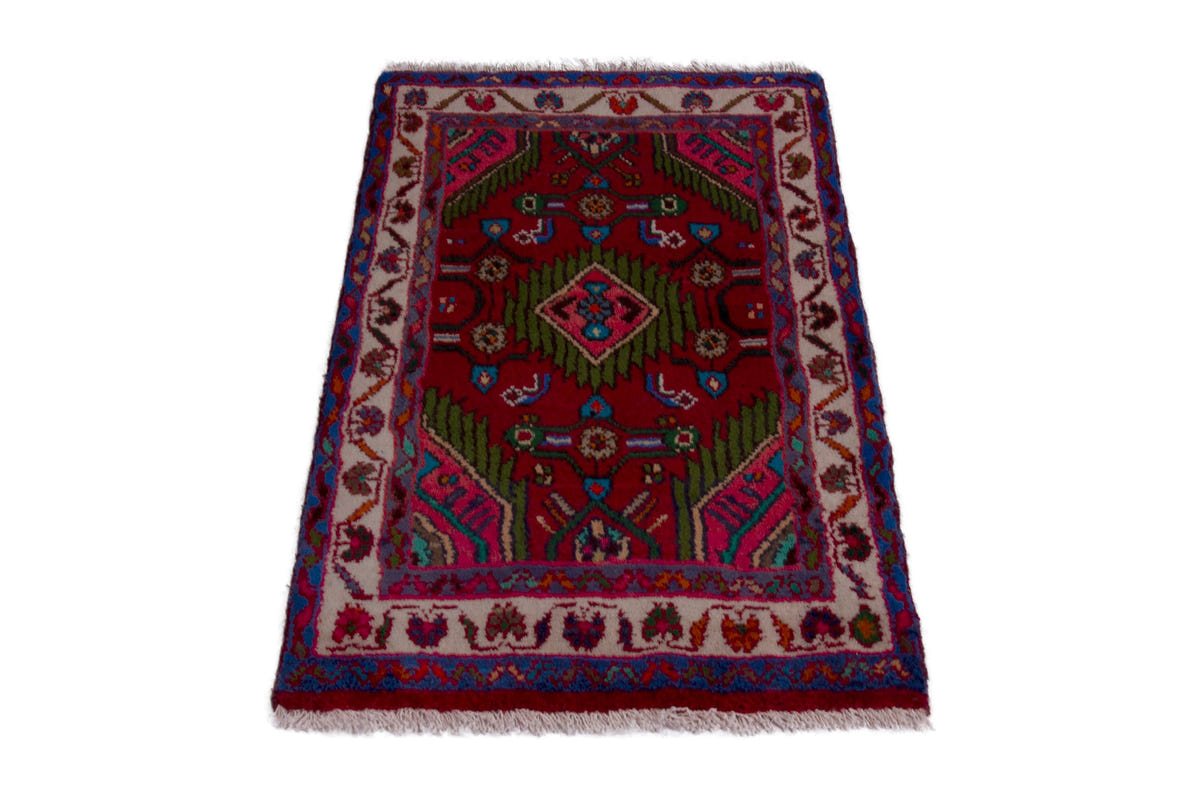 3815, Persian Hamadan Mini Rug
