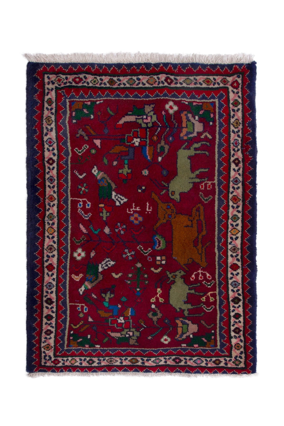 3817, Persian Shiraz Mini Rug