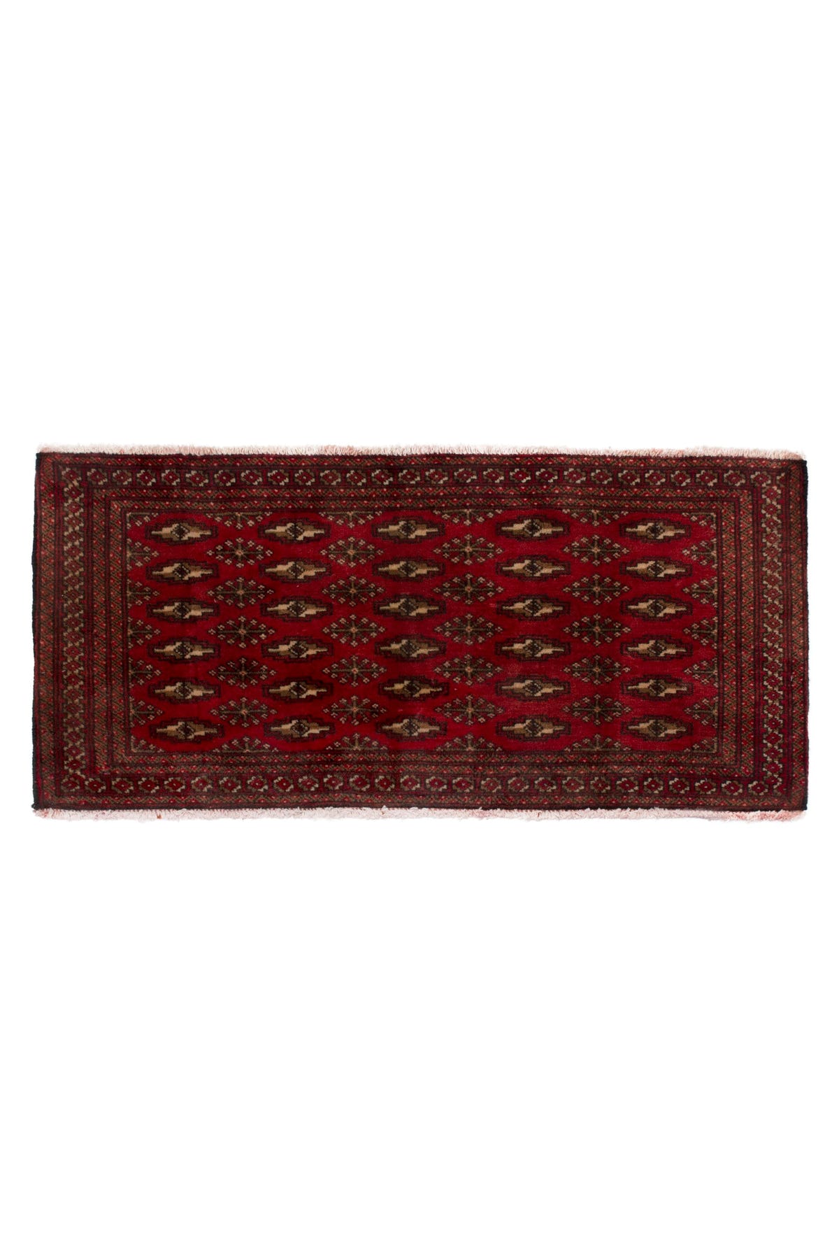 3828, Persian Torkaman Mini Rug
