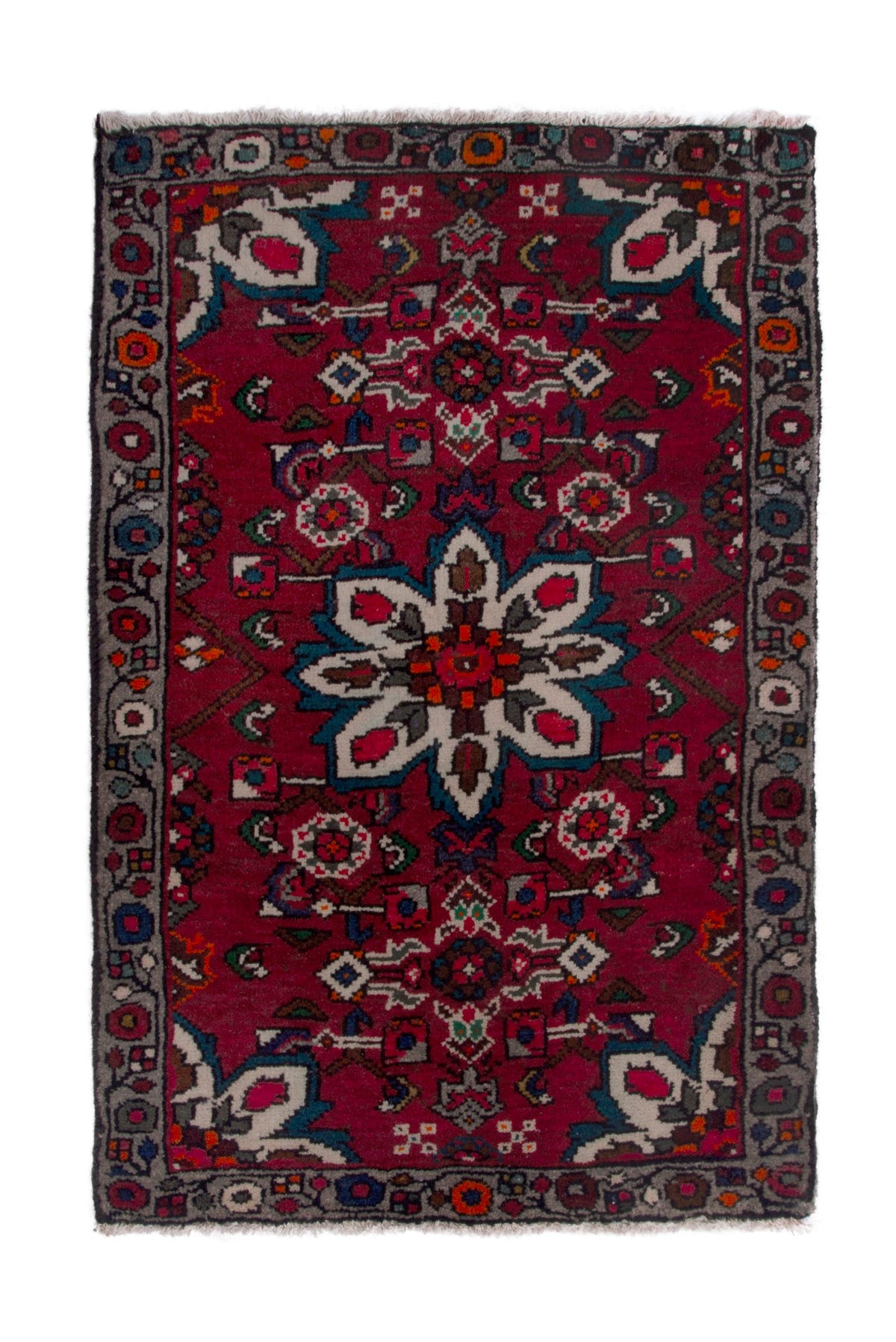 3838, Persian Hamadan Mini Rug