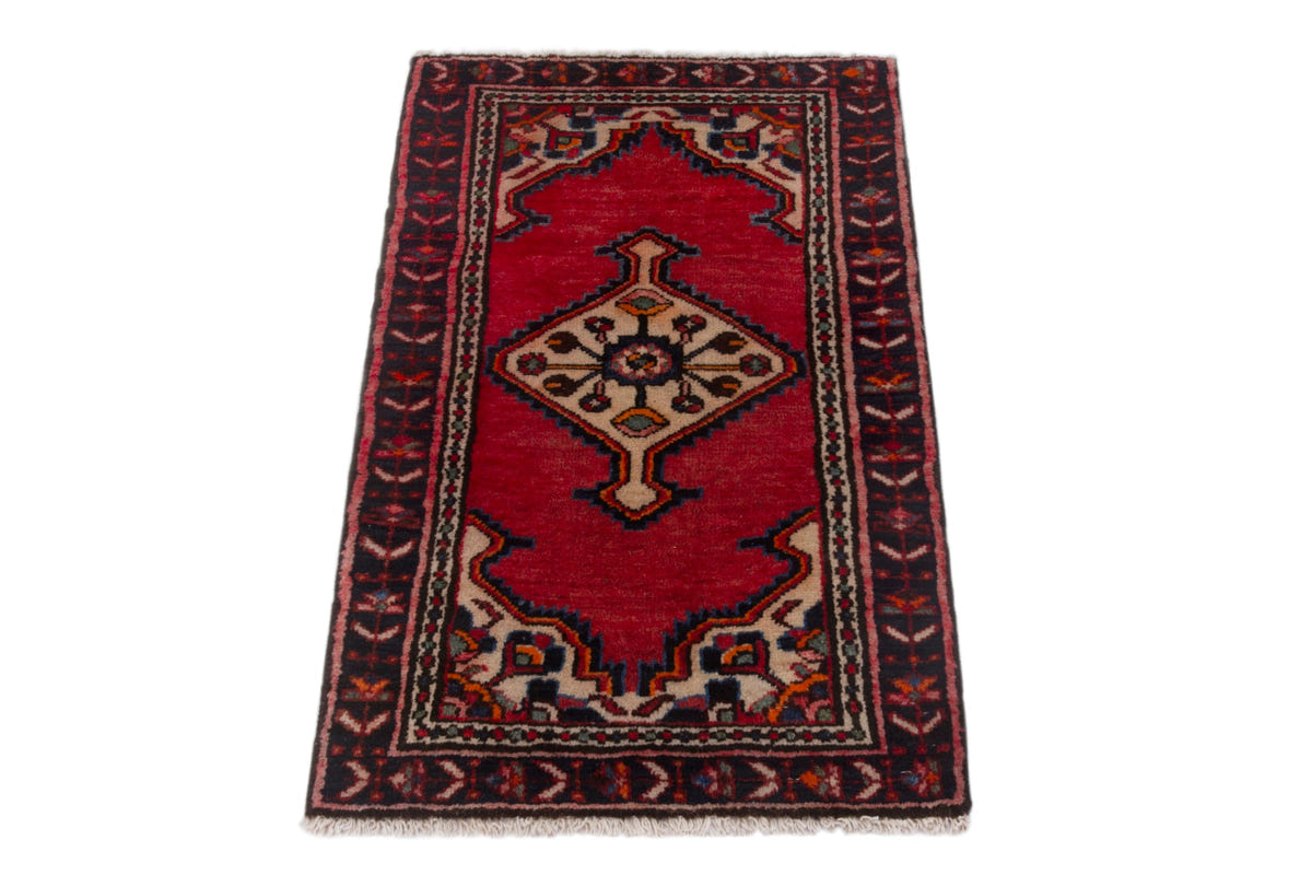 3846, Persian Hamadan Mini Rug