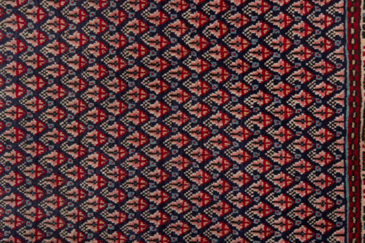3860, Persian Botteh Mini Rug