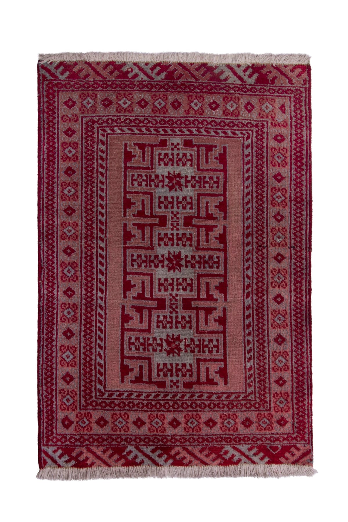 3868, Persian Torkaman Mini Rug