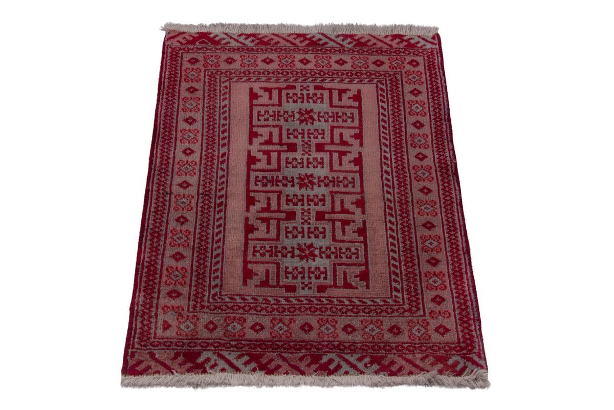 3868, Persian Torkaman Mini Rug