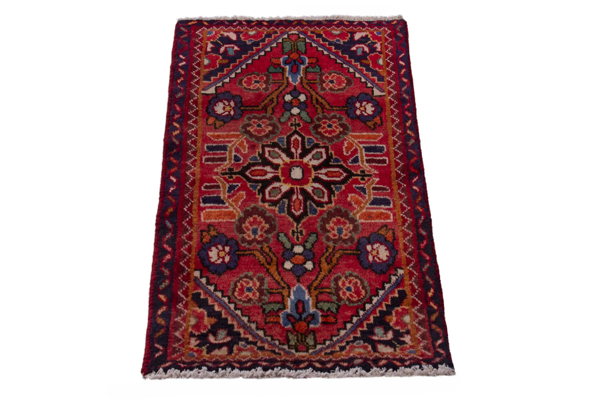 3869, Persian Hamadan Mini Rug