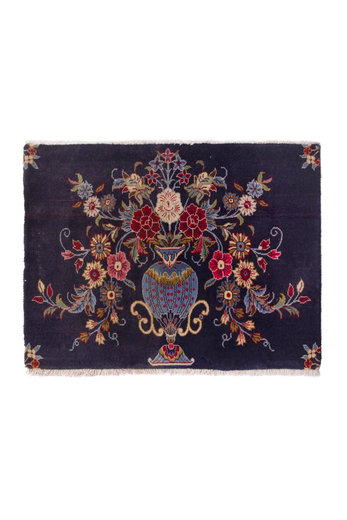 3873, Persian Kashan Mini Rug
