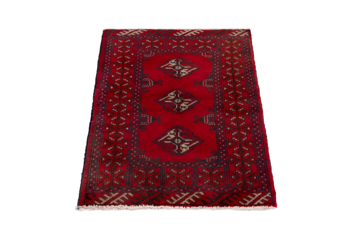3876, Persian Torkaman Mini Rug