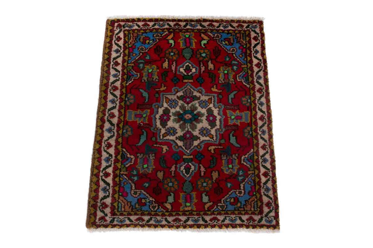 3880, Persian Hamadan Mini Rug