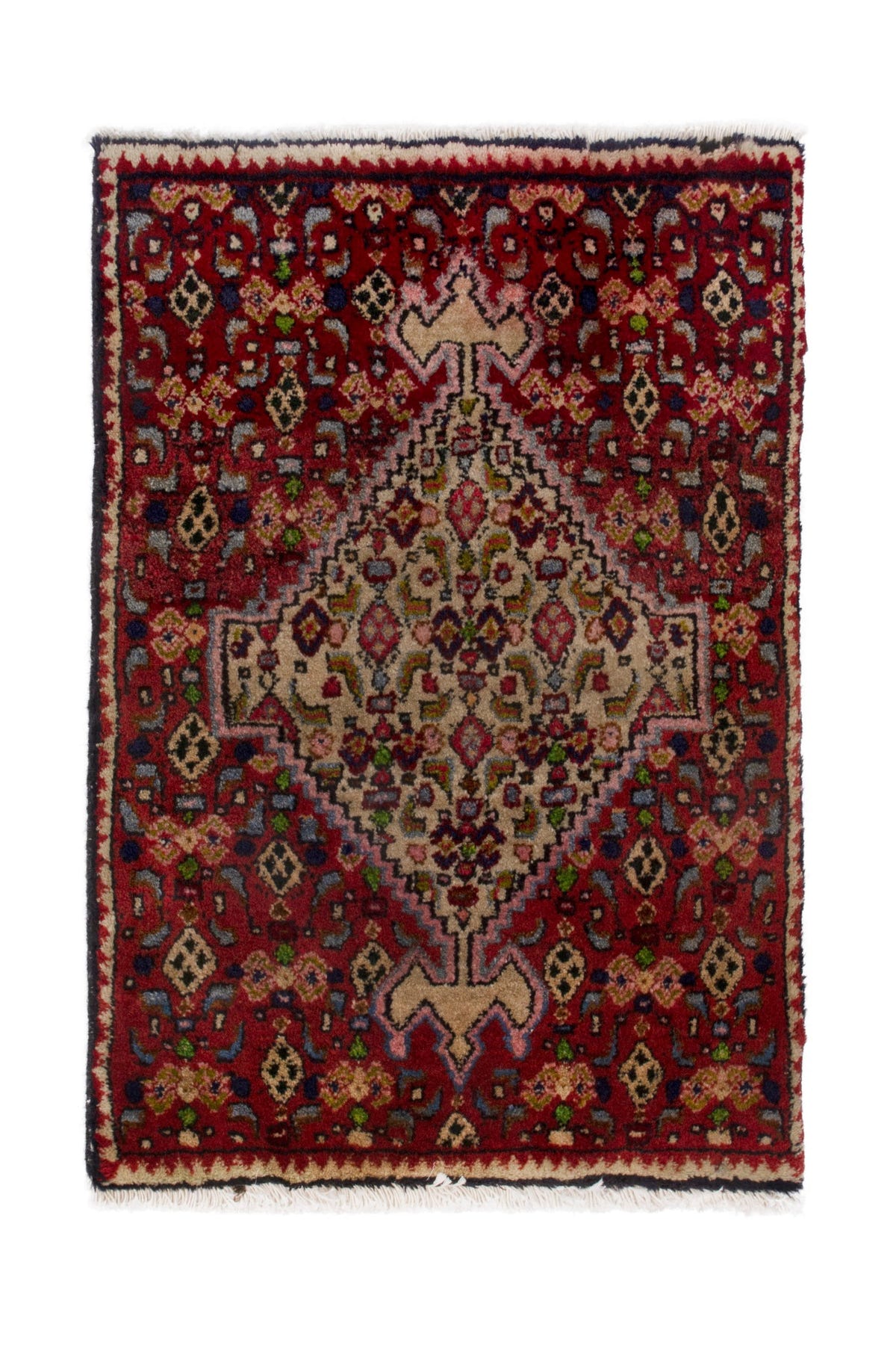3884, Persian Bijar Mini Rug