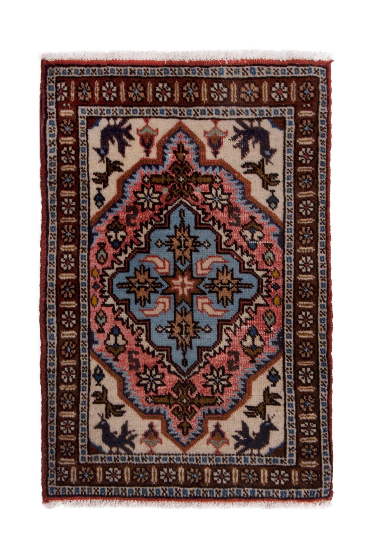 3885, Persian Ardabil Mini Rug