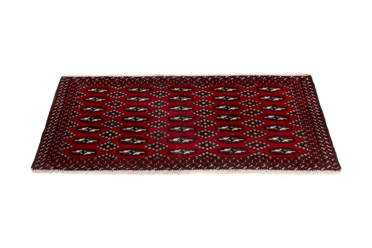 3887, Persian Torkaman Mini Rug