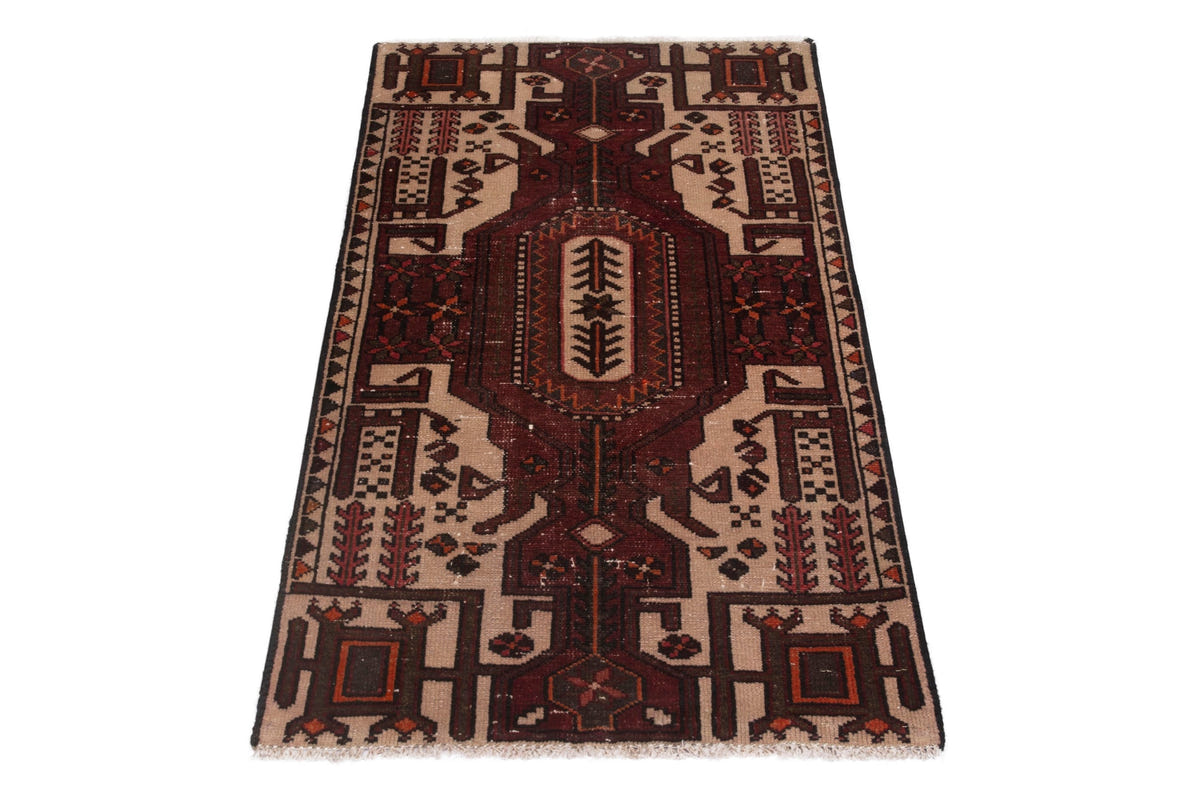 3921, Persian Hamadan Mini Rug
