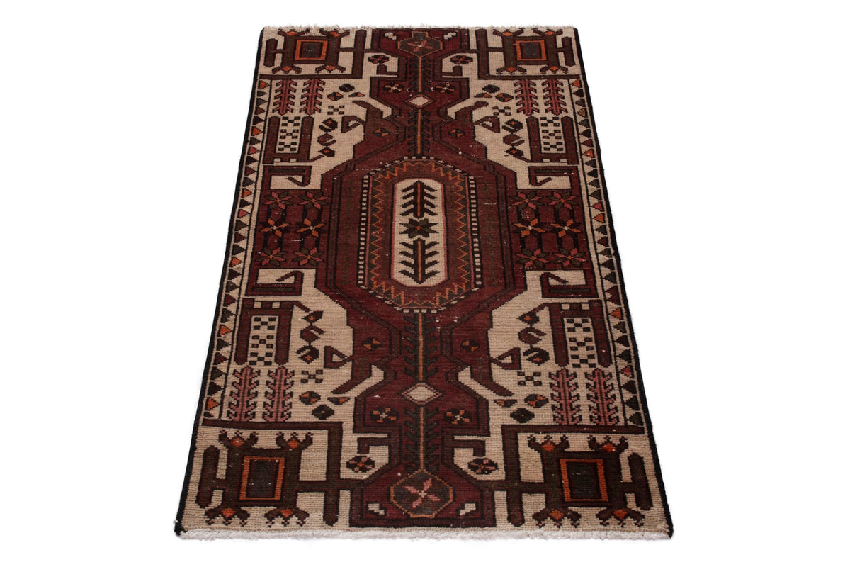 3921, Persian Hamadan Mini Rug
