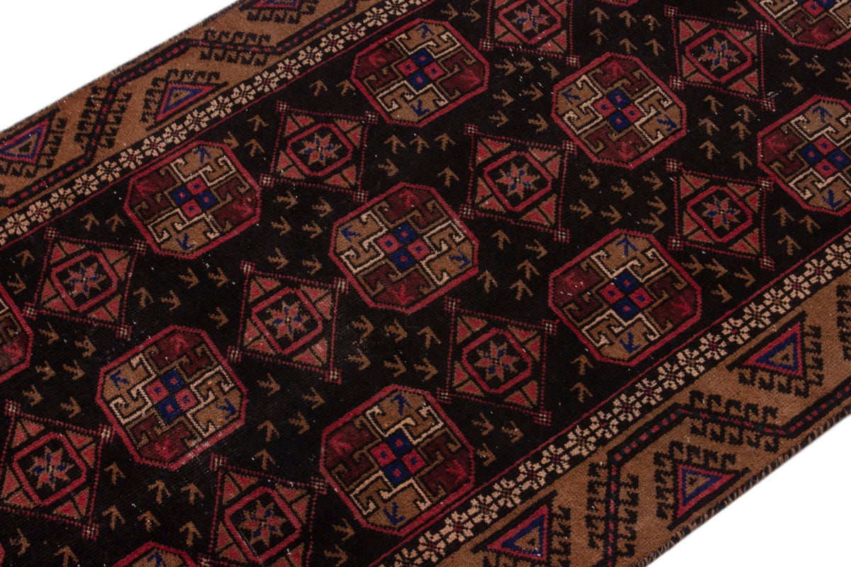 3946, Persian Torkaman Area Rug
