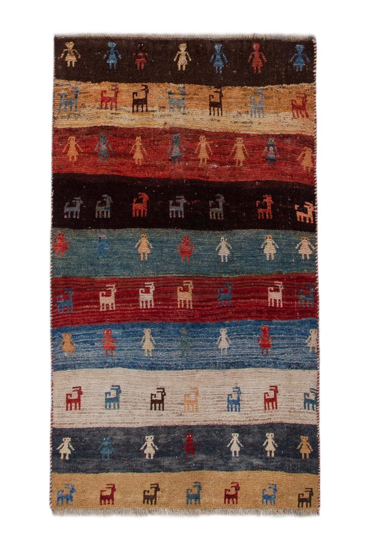 3987, Persian Gabbeh Area Rug