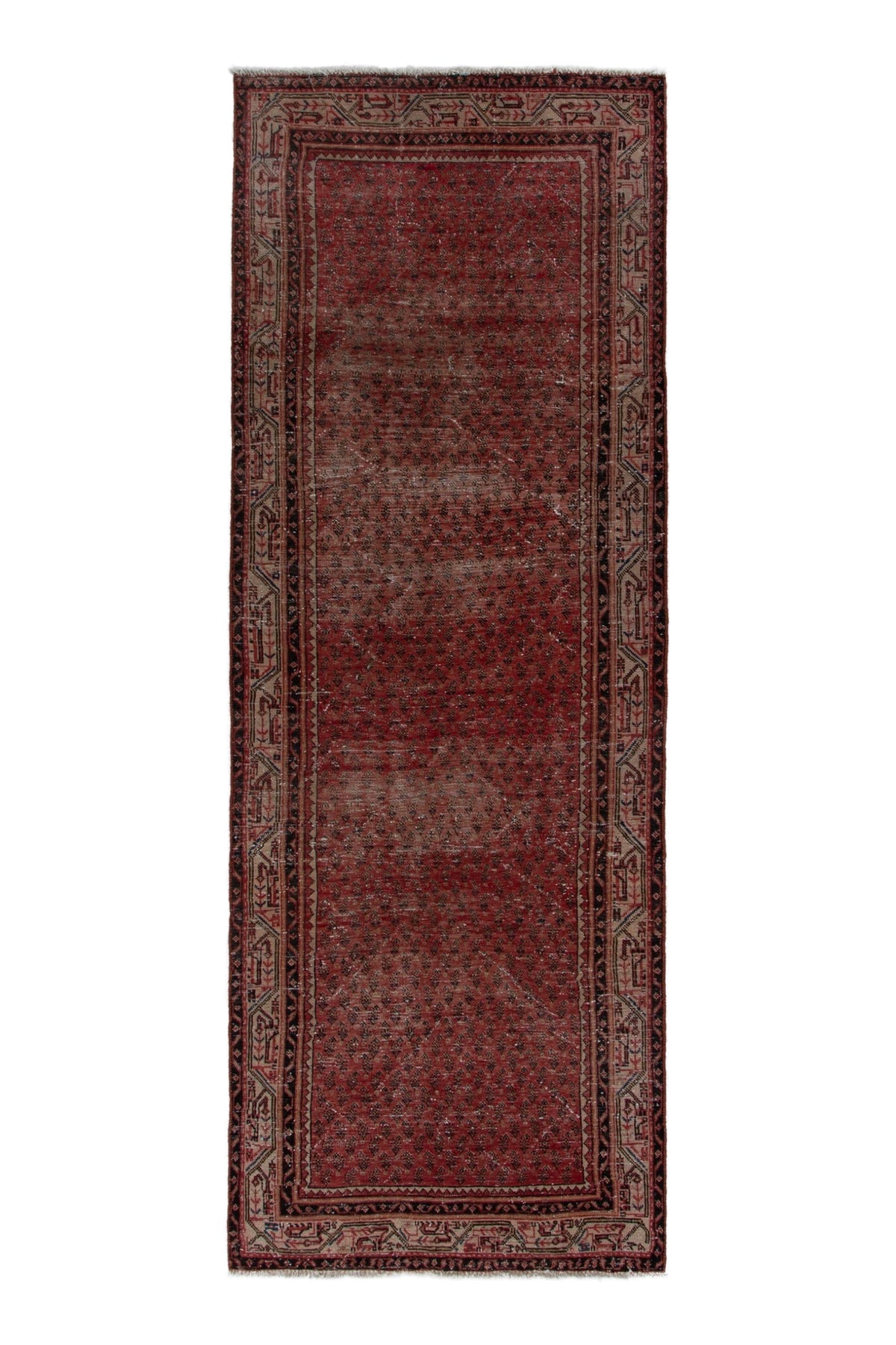 4037, Persian Botteh Runner Rug