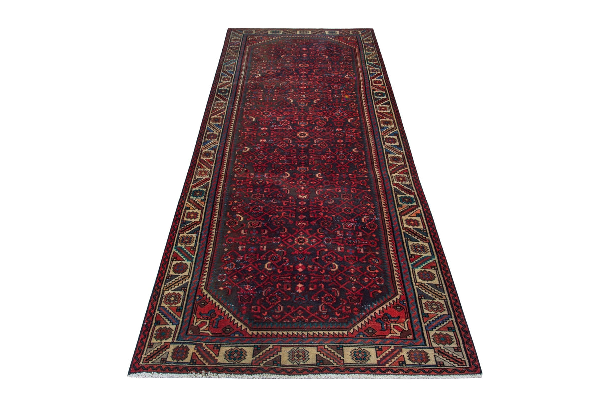 4073, Persian Hamadan Runner Rug
