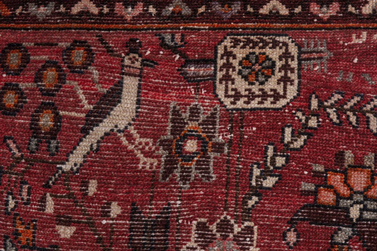 4075, Persian Hamadan Runner Rug
