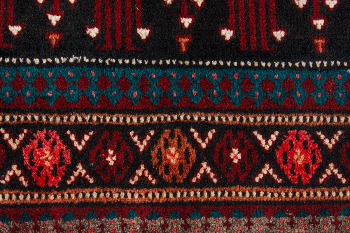4077, Persian Baluch Runner Rug