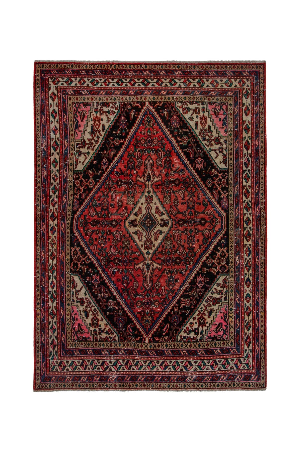 4128, Persian Hamadan Oversized Rug