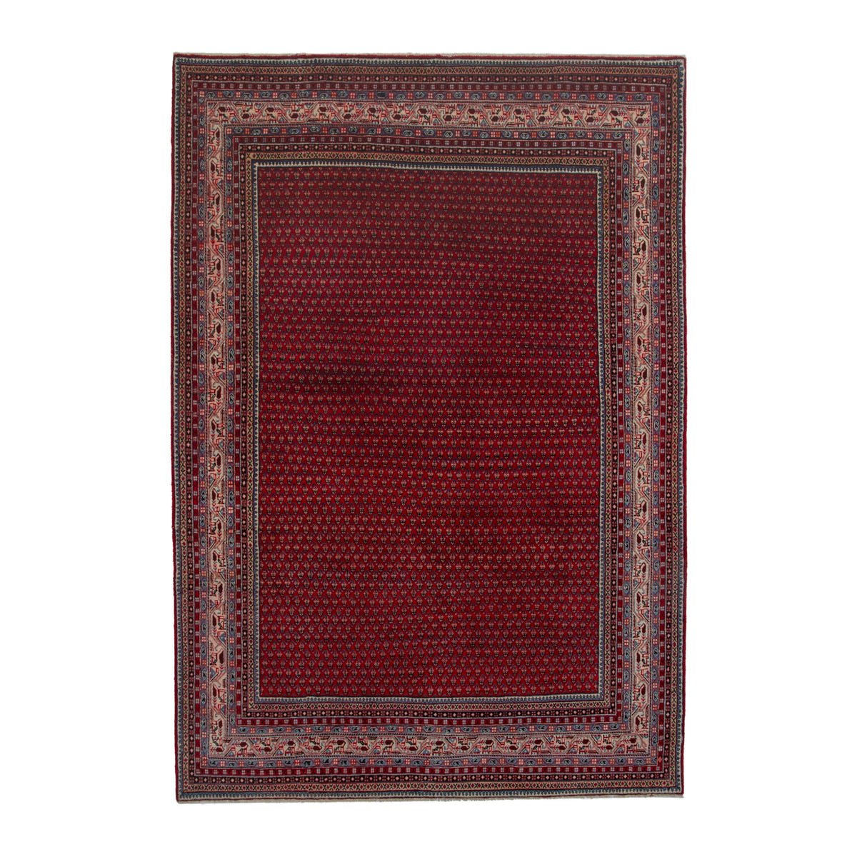 Persian Arak oversized rug in deep red and rust, 8' x 11'10"