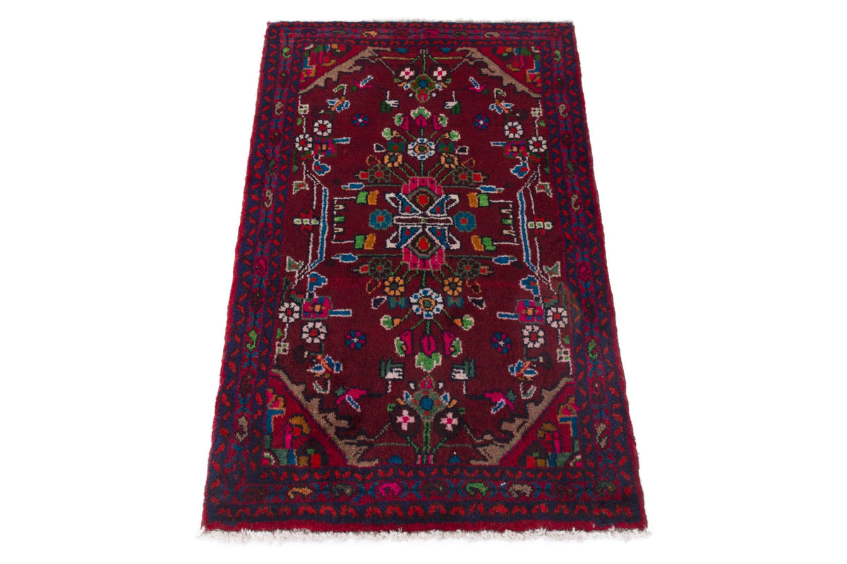 4163, Persian Hamadan Mini Rug