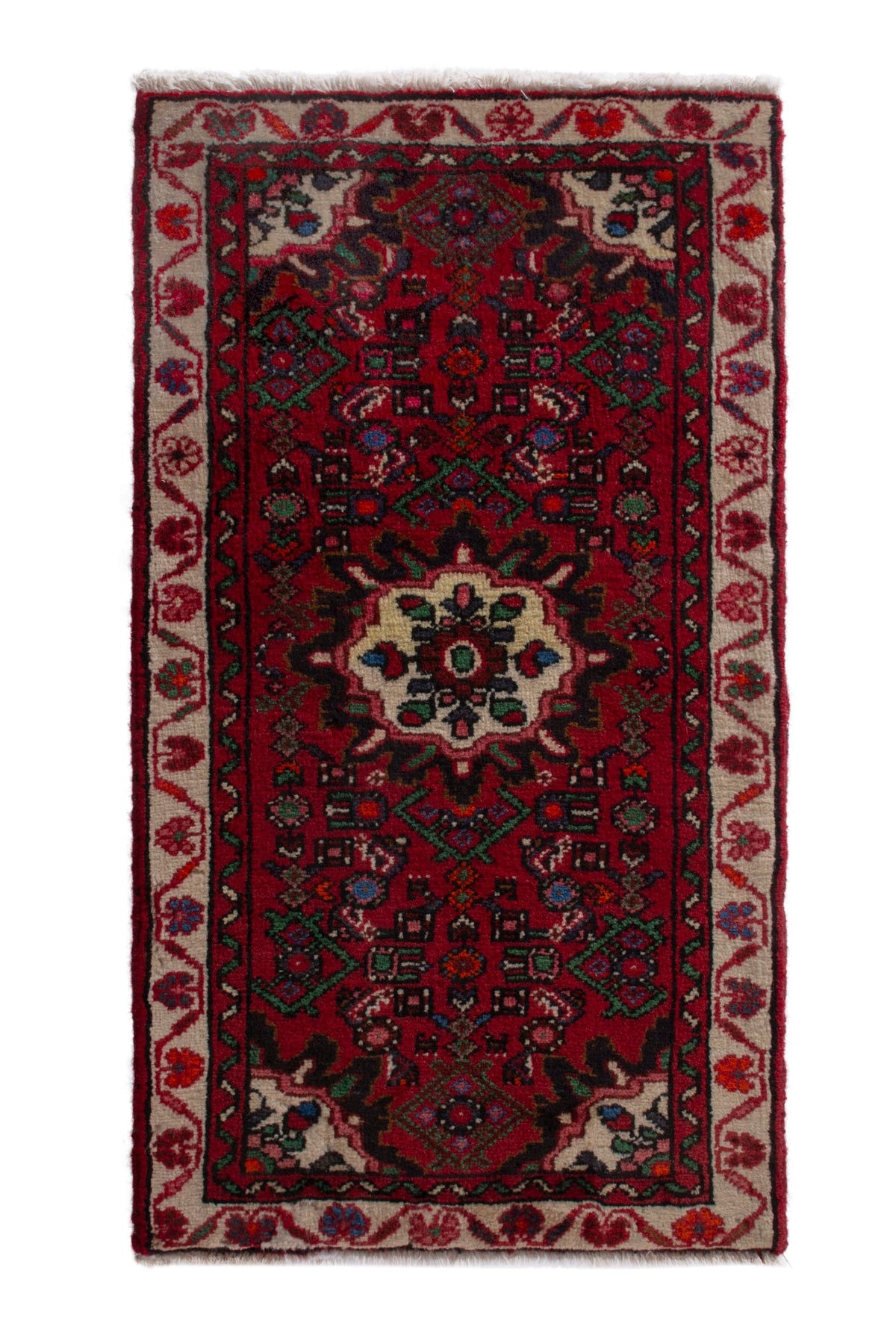 4165, Persian Hamadan Mini Rug