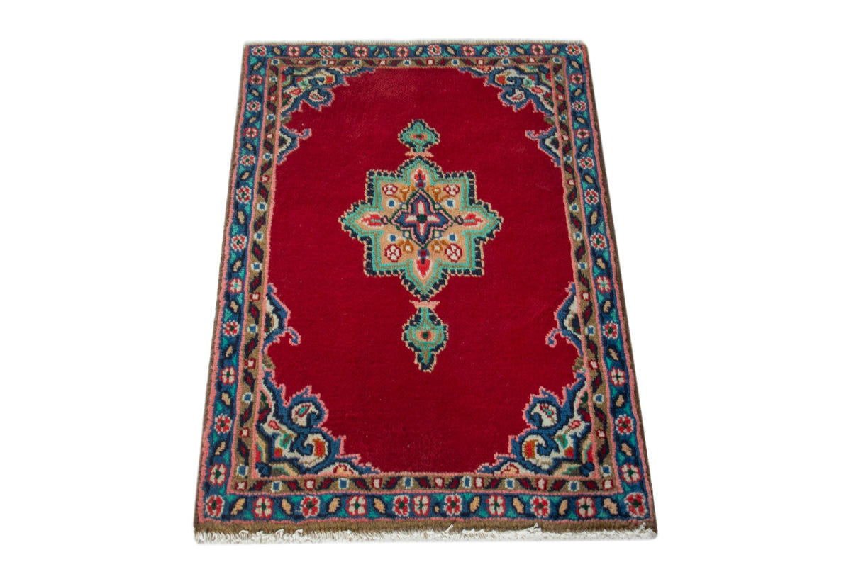 4184, Persian Hamadan Mini Rug