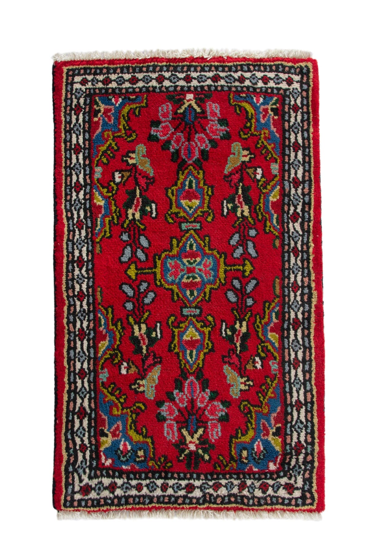 4185, Persian Hamadan Mini Rug