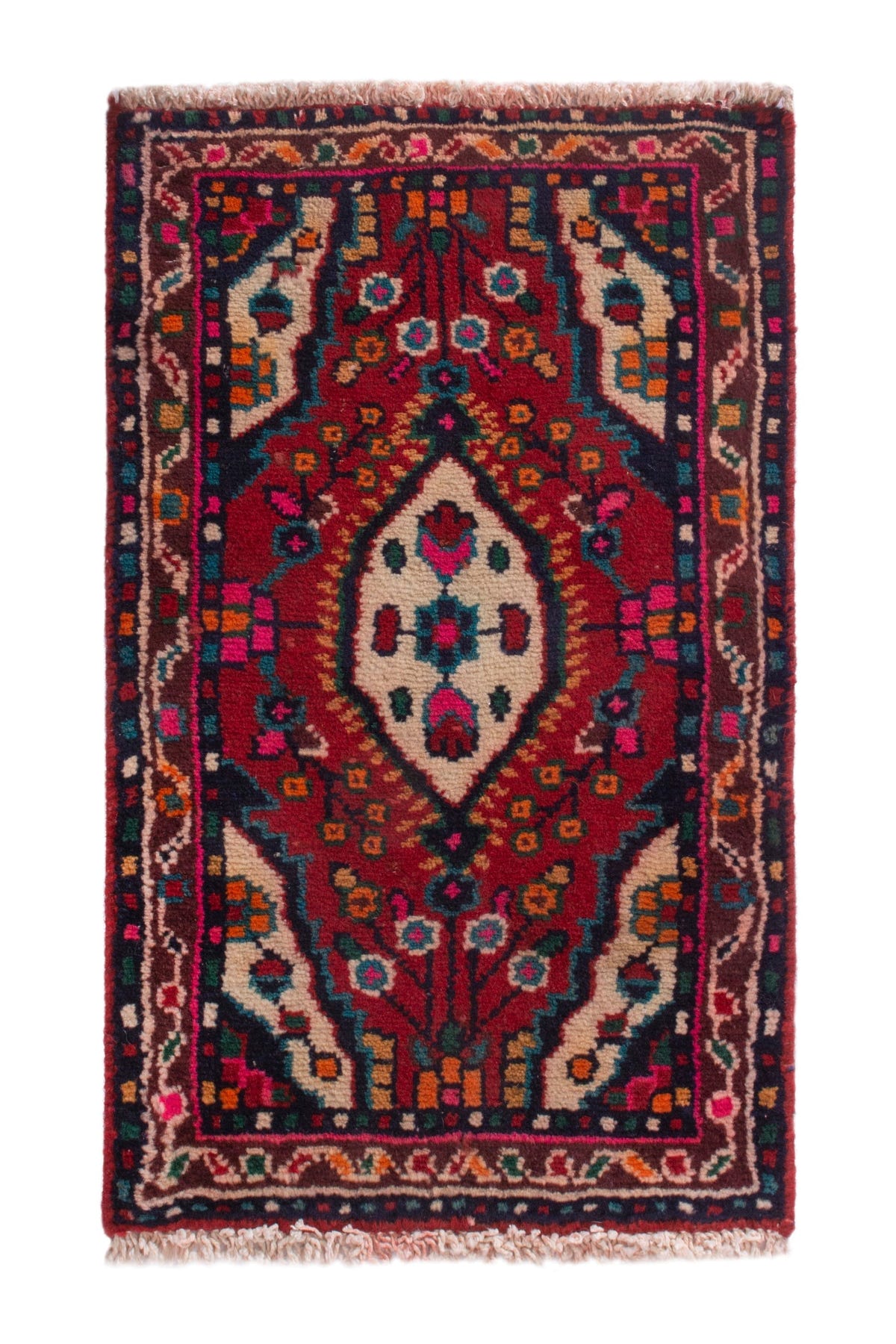 4190, Persian Hamadan Mini Rug