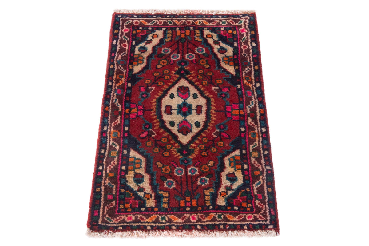 4190, Persian Hamadan Mini Rug