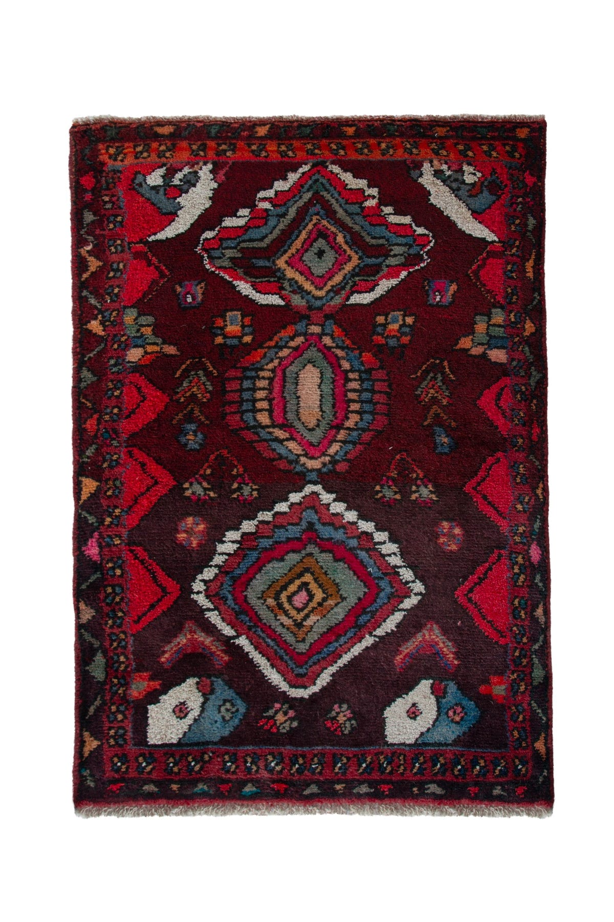 4206, Persian Hamadan Mini Rug