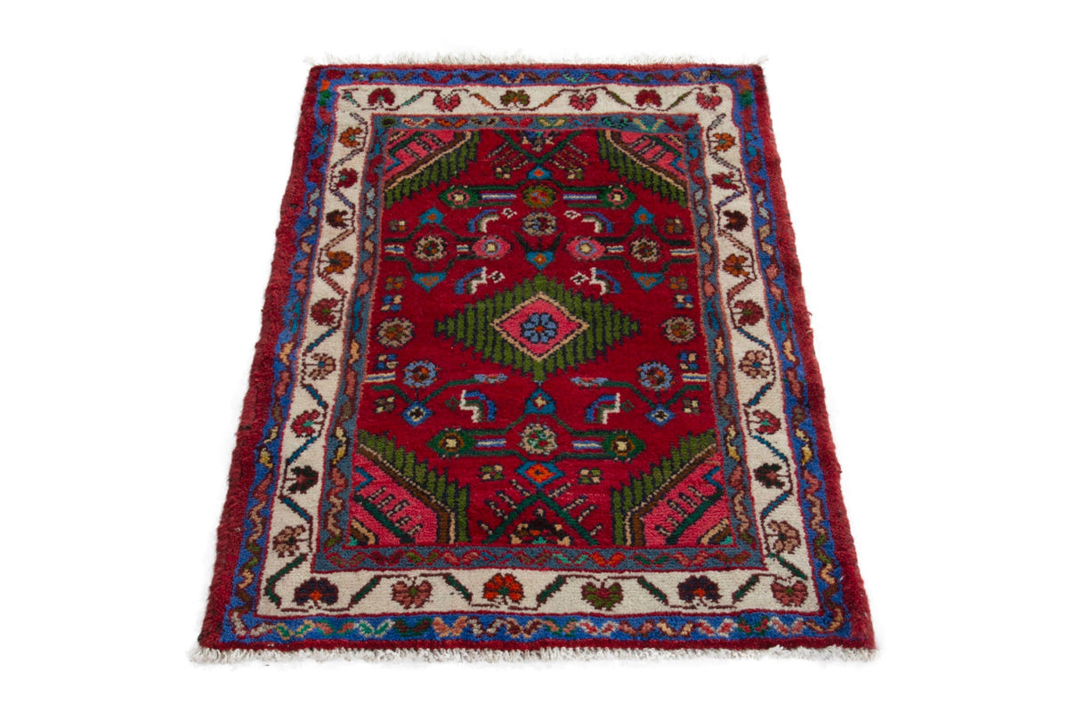 4216, Persian Hamadan Mini Rug