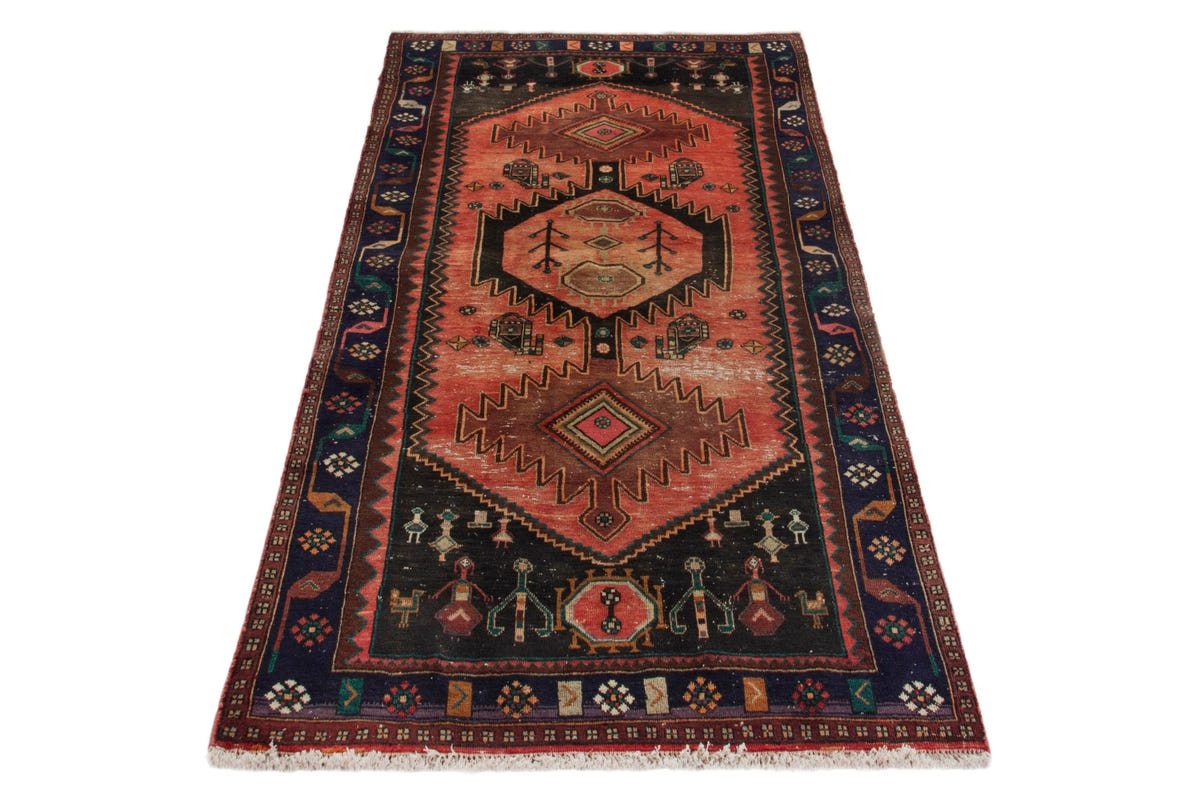 4299, Persian Hamadan Runner Rug