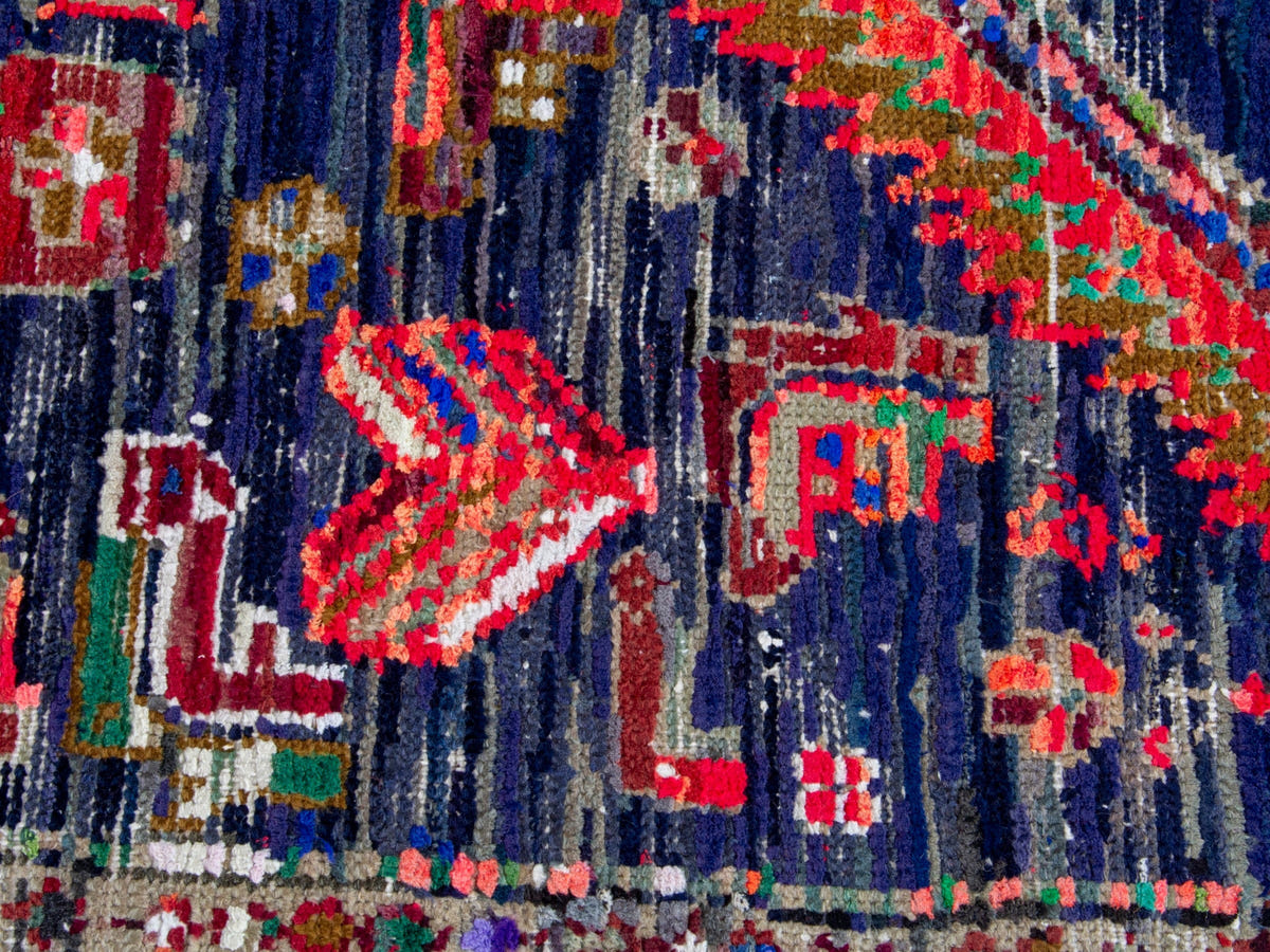 4336, Persian Hamadan Runner Rug