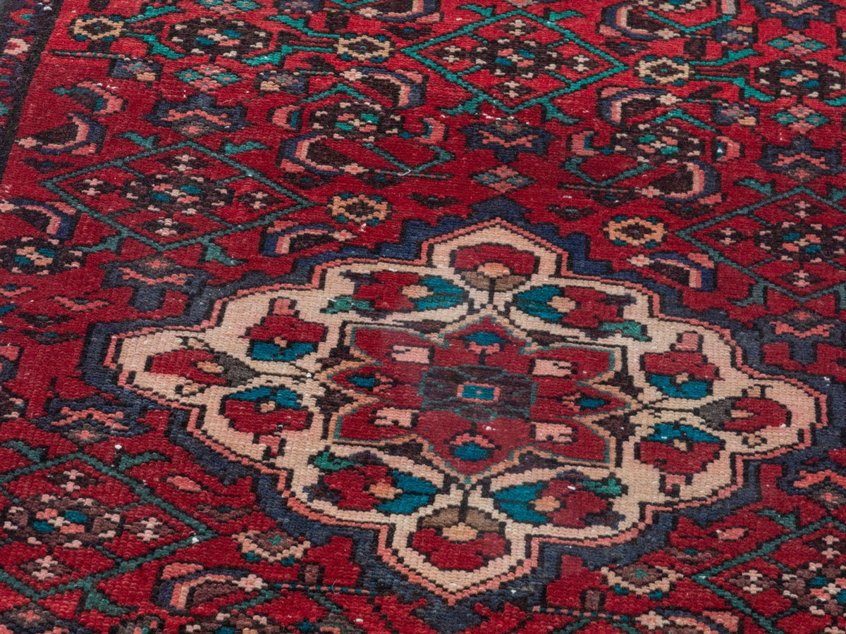 4355, Persian Hamadan Runner Rug